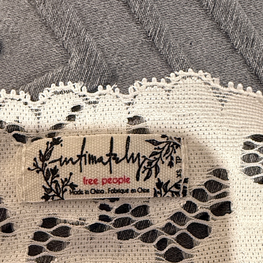 Intimately Free People Cream Lace Longline Bralette - Picture 2 of 9